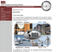 Tablet Screenshot of dci-insurance.com